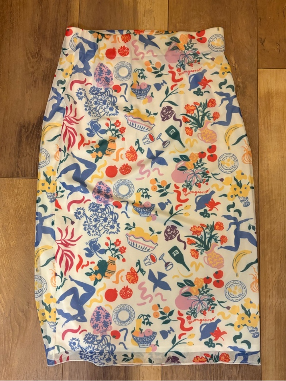 LPA Mediterranean Print Skirt